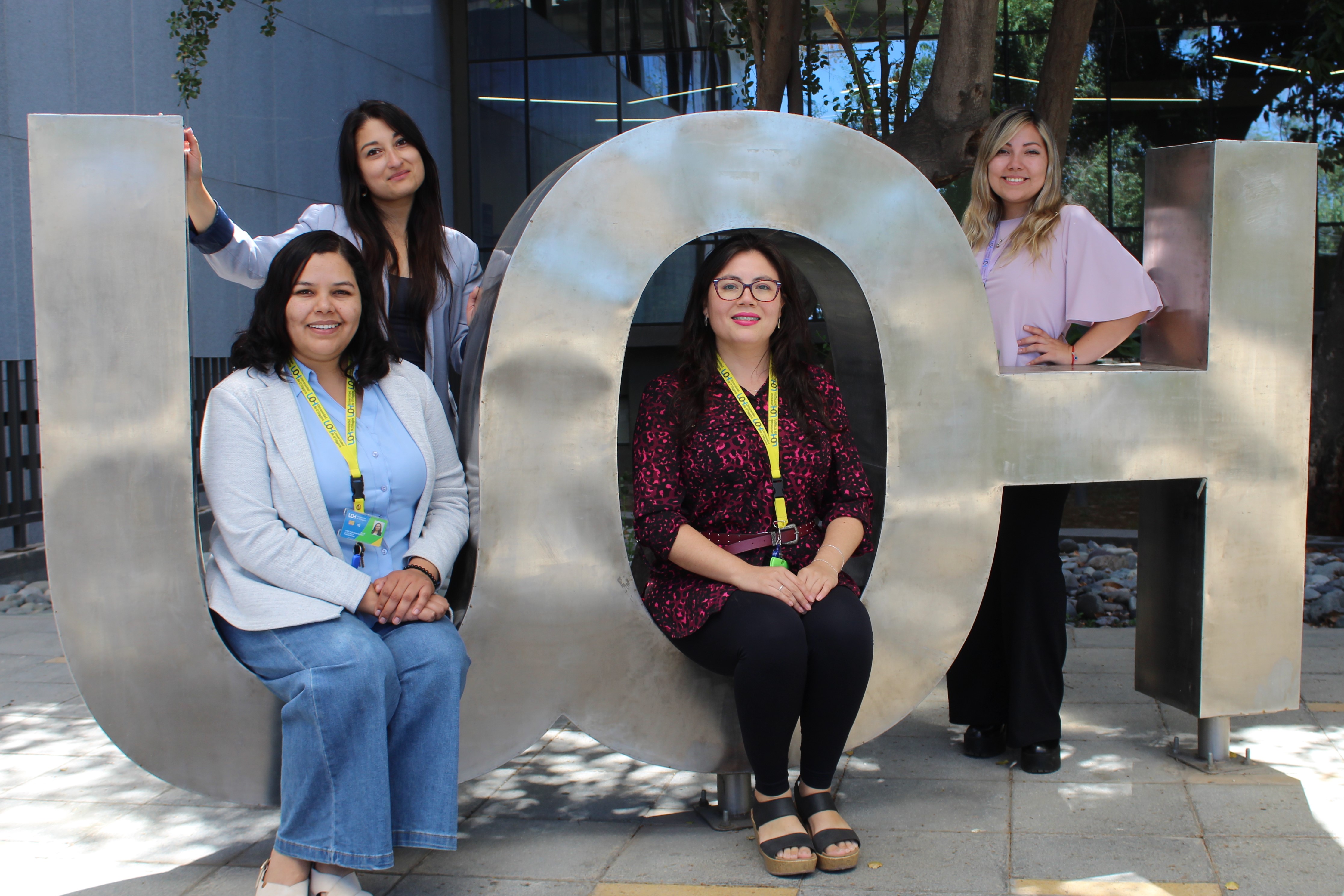 Cuatro personas, equipo multidisciplinario PACE de la Universidad de Ohiggins.