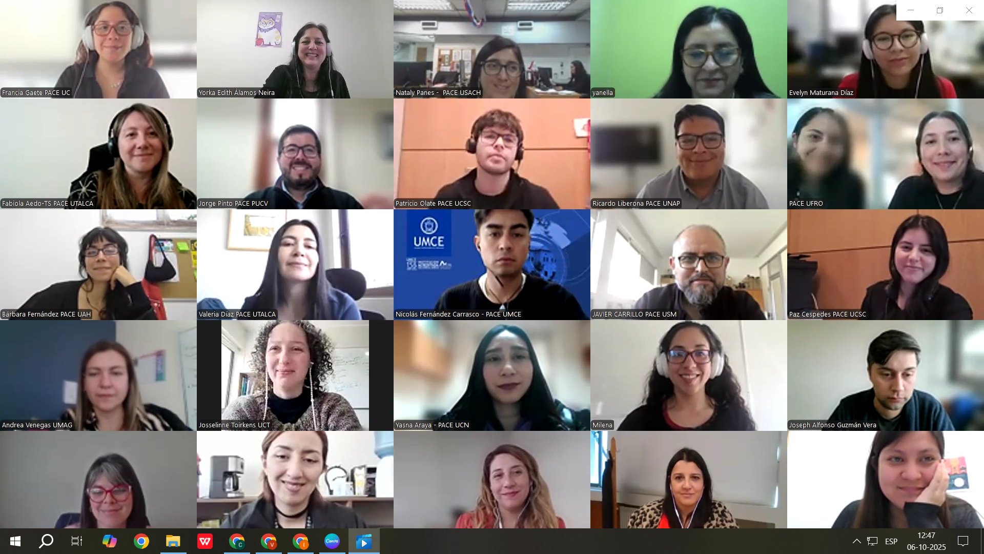 Encuentro Pace estudiantes migrantes